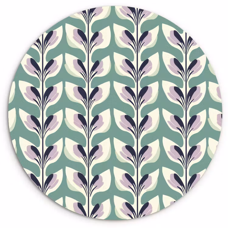 Muurcirkel - Retro - Modern - Groen — 1