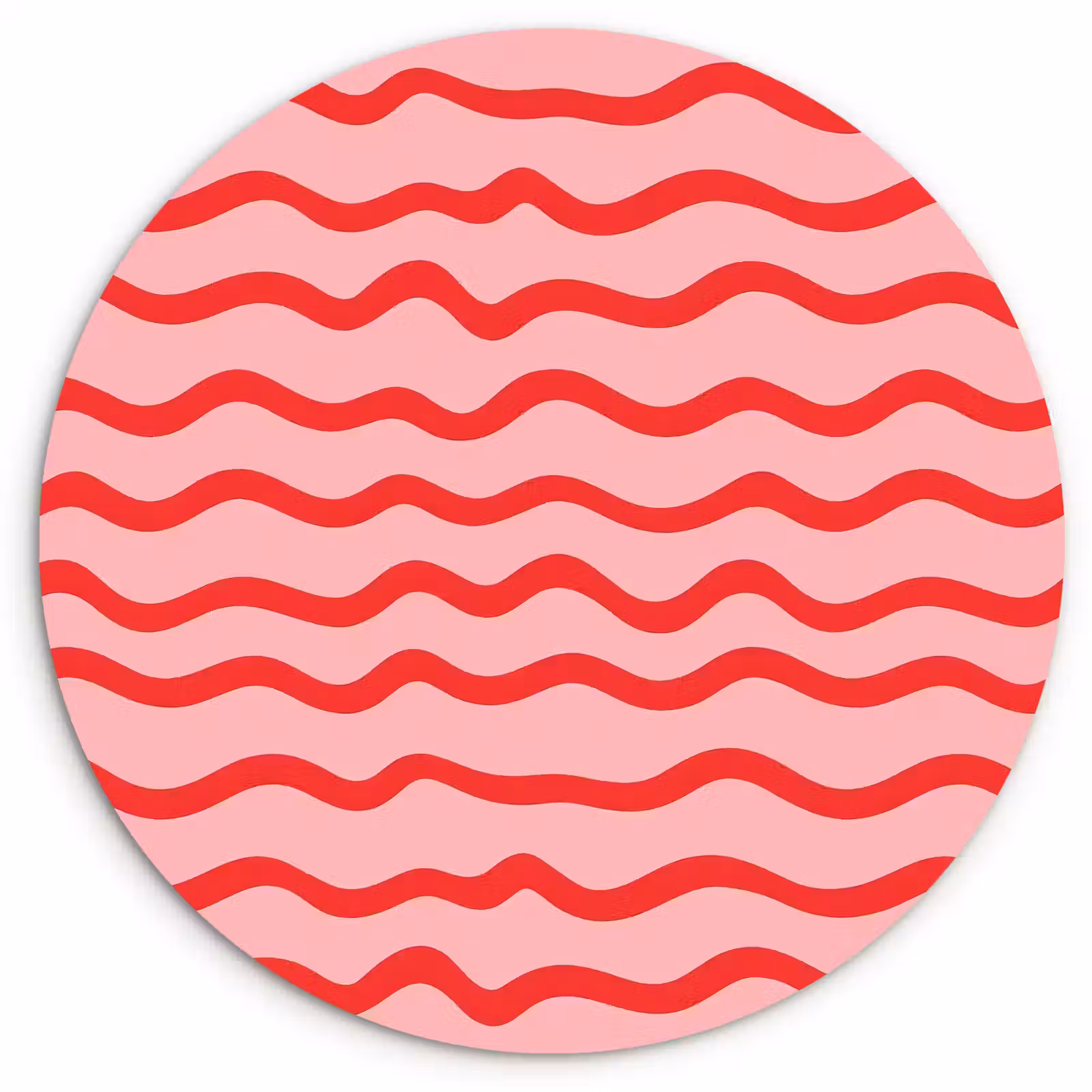Muurcirkel - Speels - Patroon - Rood — 1