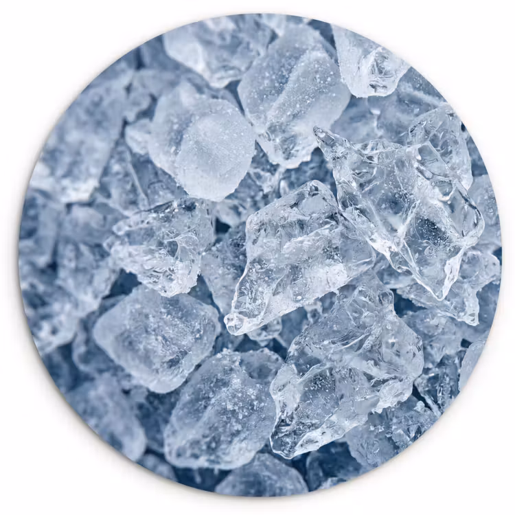 Muurcirkel - Ijsblokjes - Water - Blauw — 1