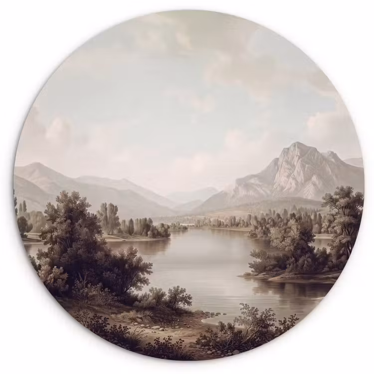 Muurcirkel - Klassiek - Landschap - Sereen — 1