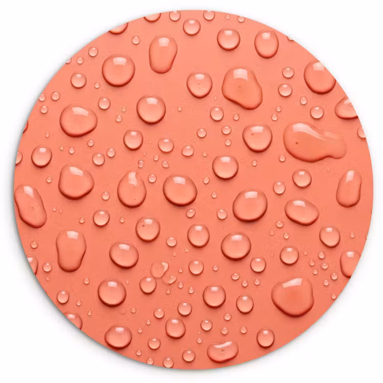 Muurcirkel - Water - Druppels - Roze — 1