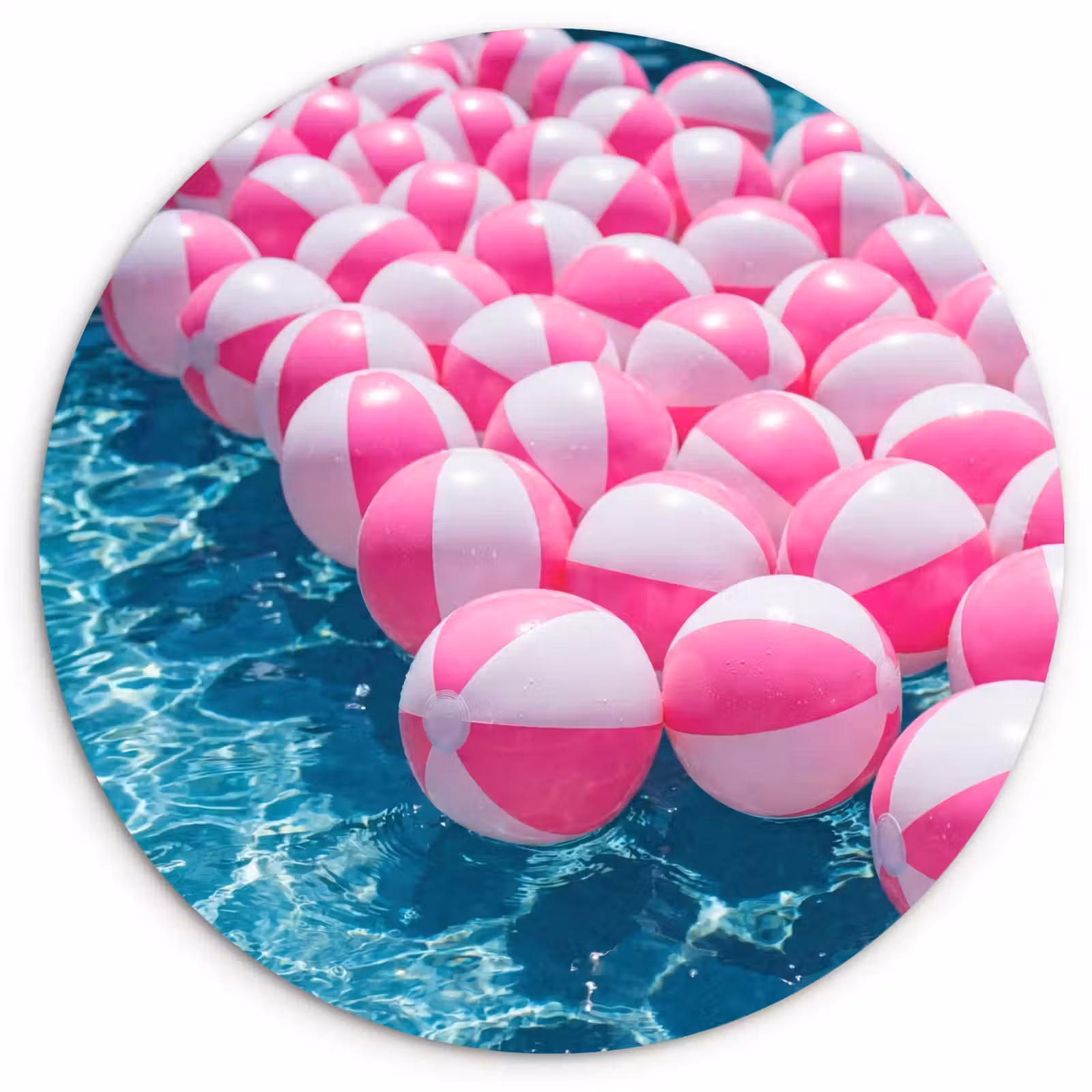 Muurcirkel - Strandballen - Roze - Water — 1