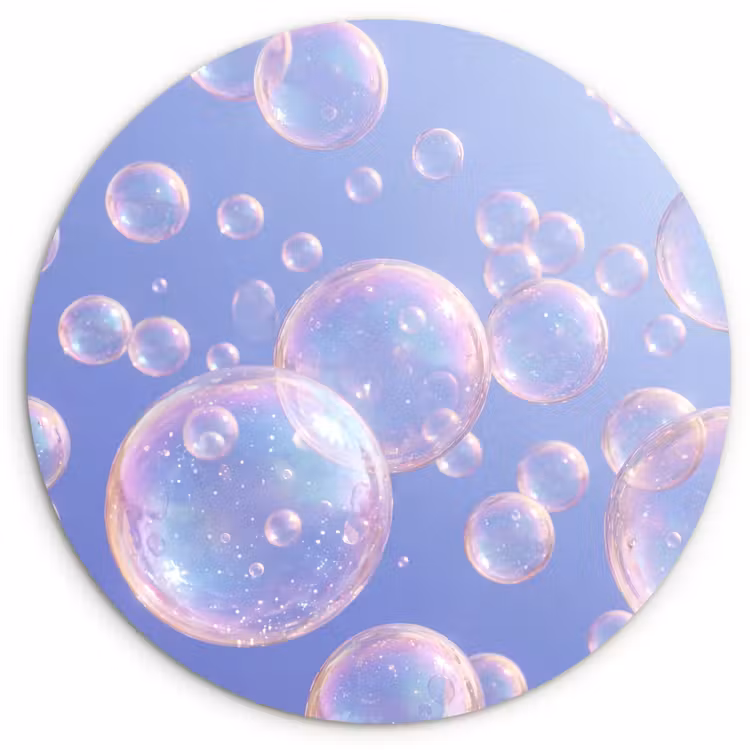 Muurcirkel - Pastel - Bubbels - Dromerig — 1