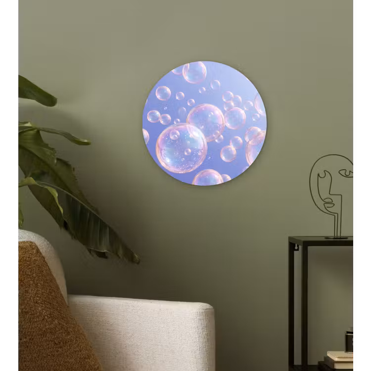 Muurcirkel - Pastel - Bubbels - Dromerig — 3