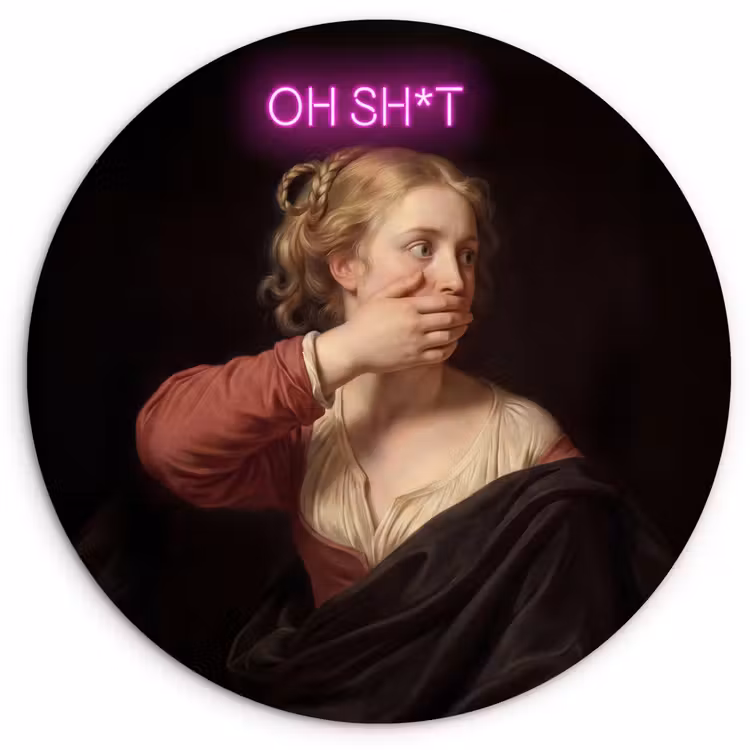Muurcirkel - Quote - Neon - vrouw — 1