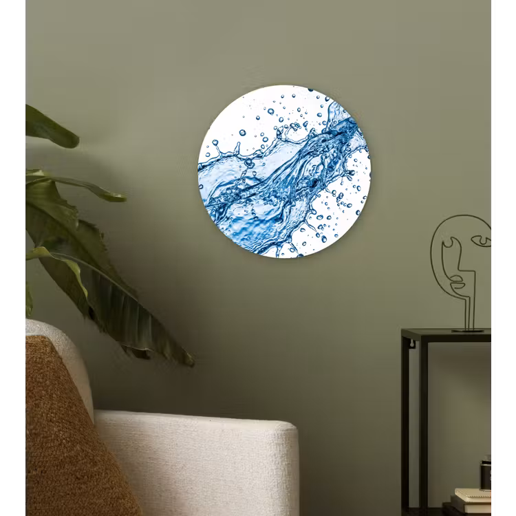 Muurcirkel - Spash - Water - Blauw — 3