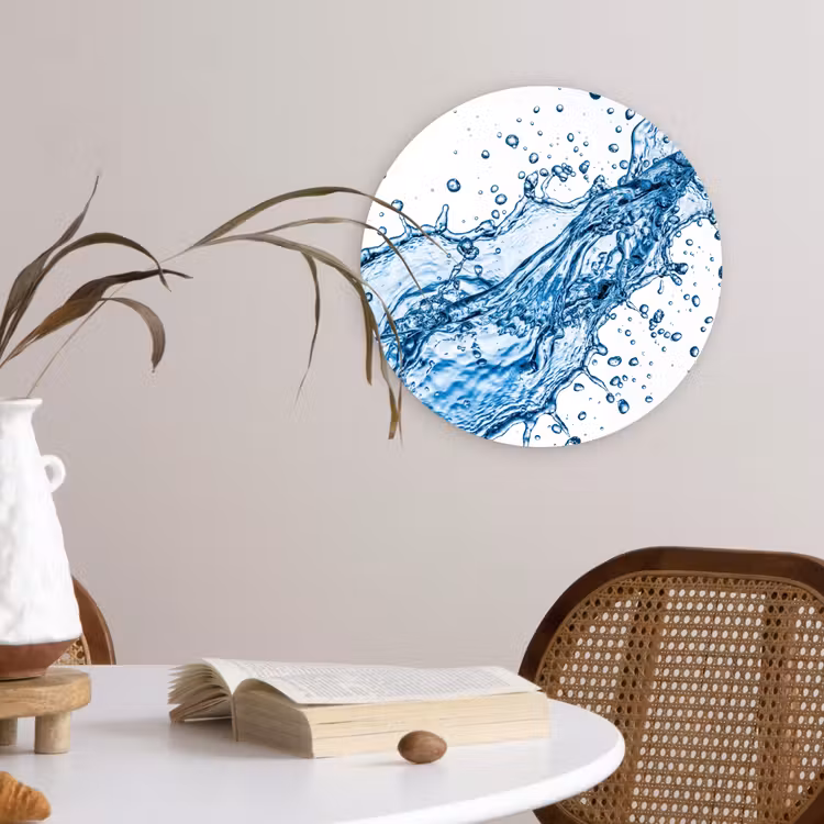 Muurcirkel - Spash - Water - Blauw — 4