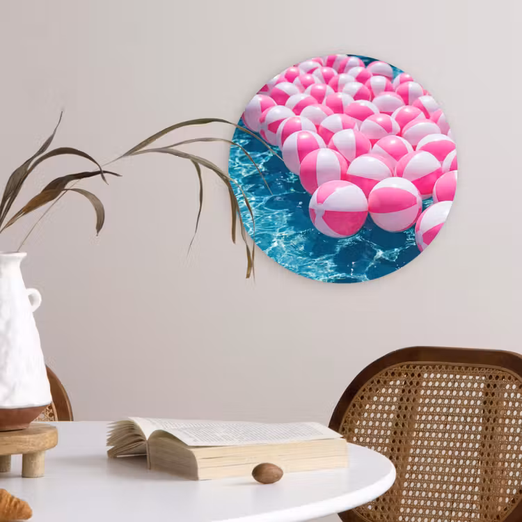 Muurcirkel - Strandballen - Roze - Water — 4
