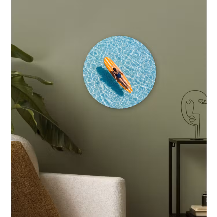 Muurcirkel - Surfboard - Water - Badpak - Oranje — 3