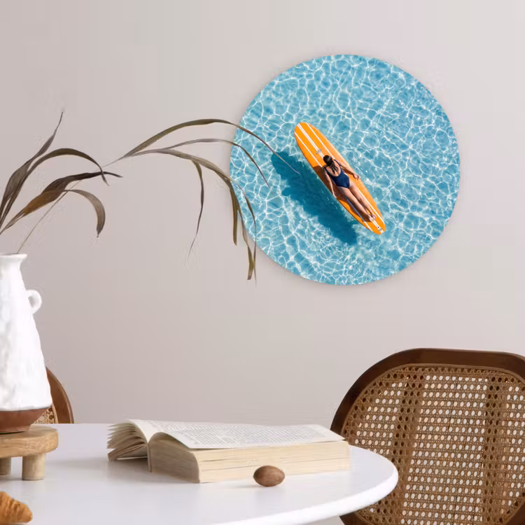 Muurcirkel - Surfboard - Water - Badpak - Oranje — 4