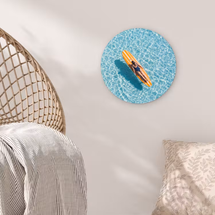 Muurcirkel - Surfboard - Water - Badpak - Oranje — 5