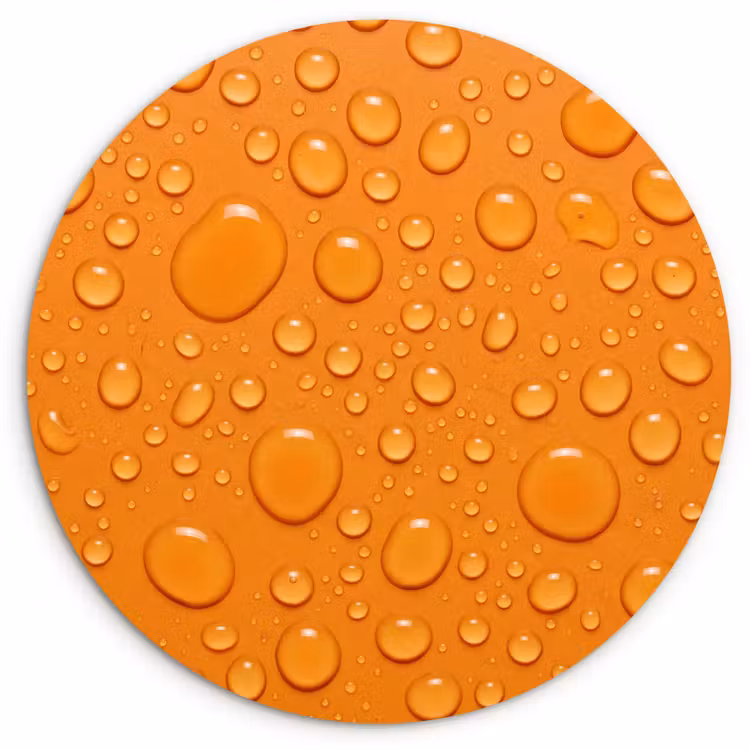Muurcirkel - Water - Druppels - Oranje — 1