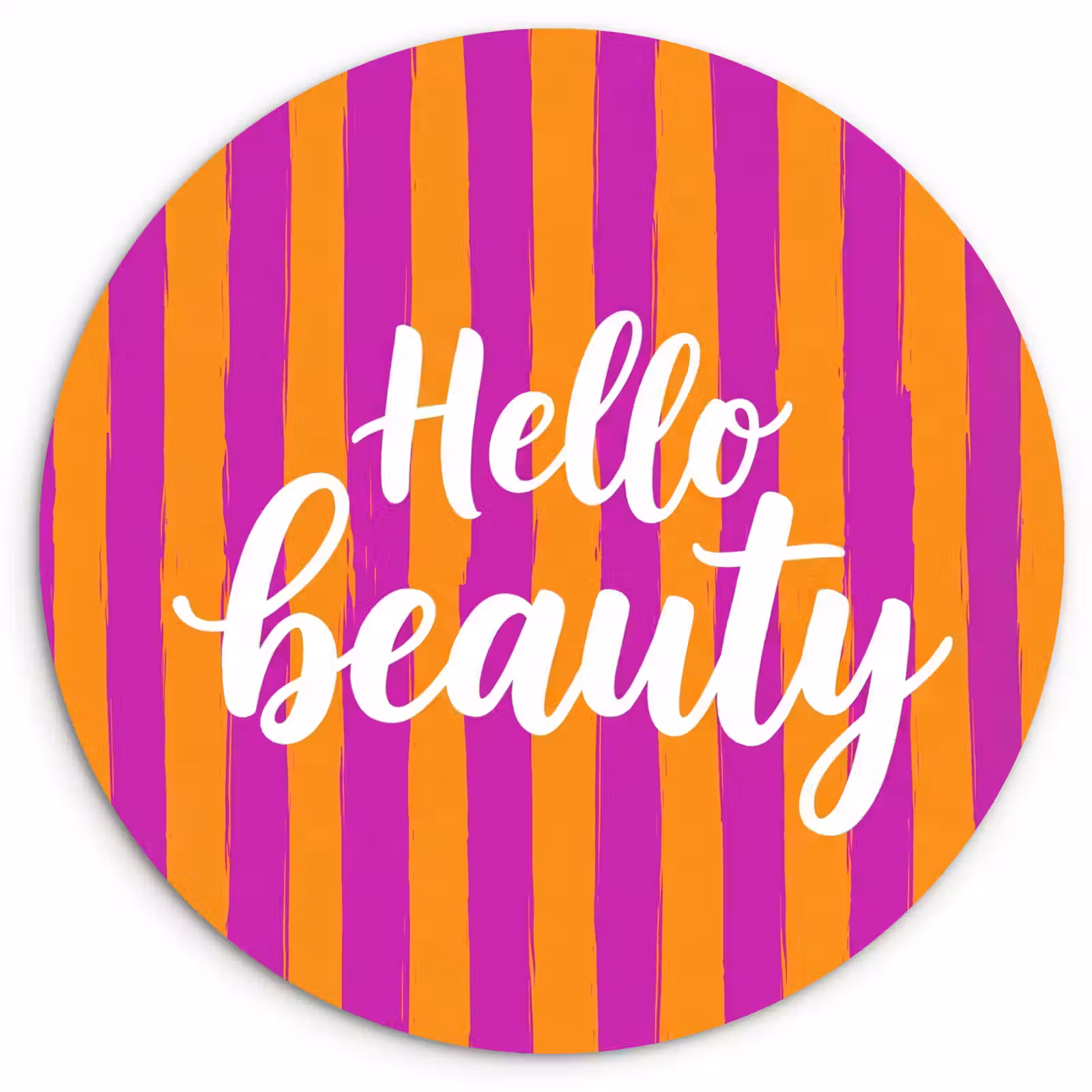 Muurcirkel - Modern - Hello - Oranje — 1