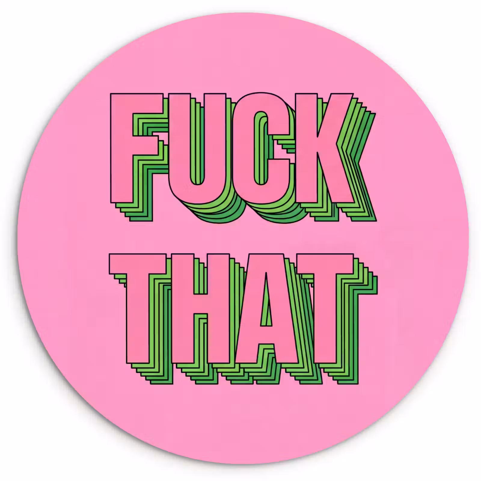 Muurcirkel - Tekst - Bold - Roze — 1