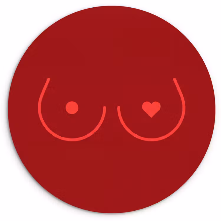 Muurcirkel - Minimalistisch - Lijnillustratie - Rood — 1