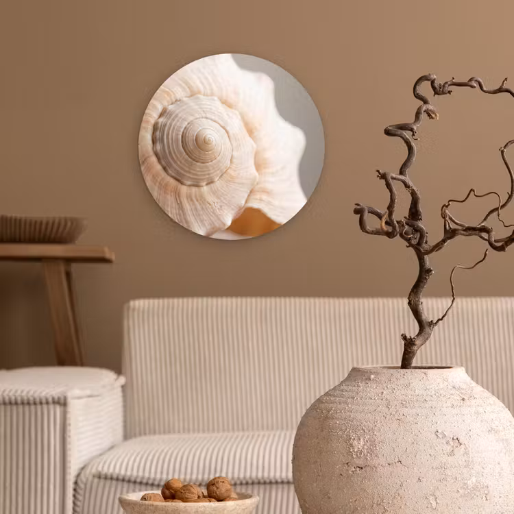 Muurcirkel - Schelp - Detail - Beige — 2