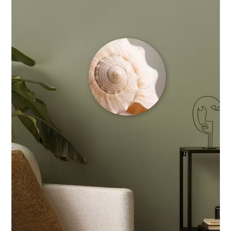 Muurcirkel - Schelp - Detail - Beige — 3