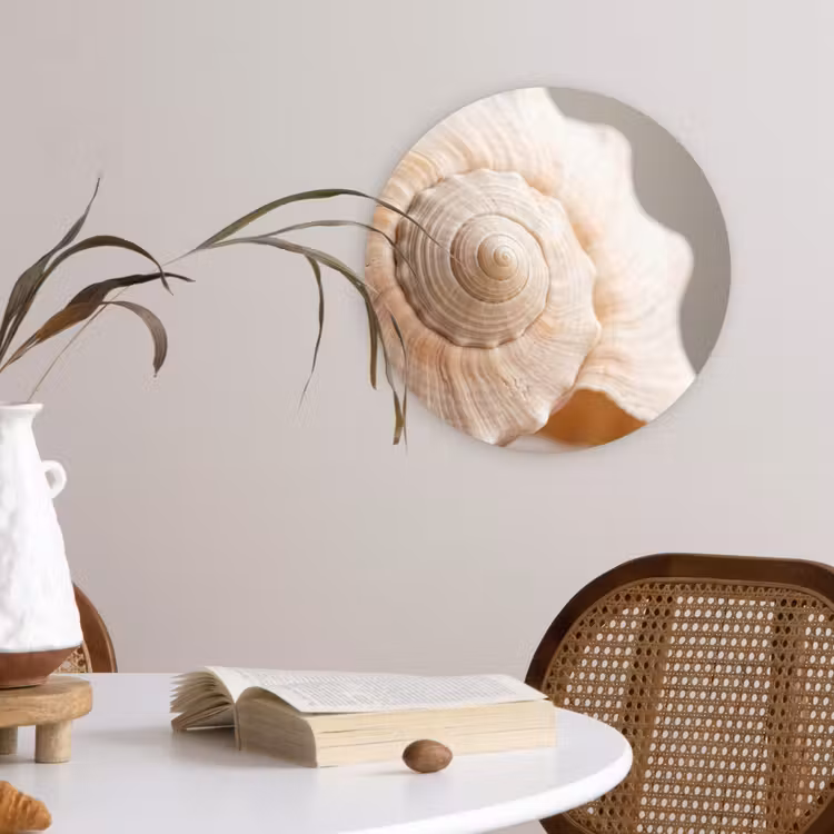 Muurcirkel - Schelp - Detail - Beige — 4