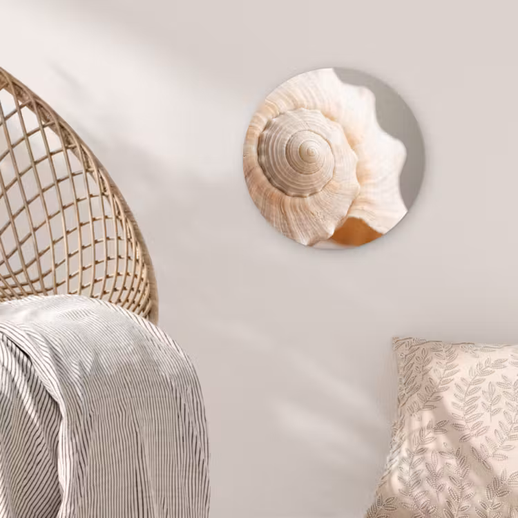 Muurcirkel - Schelp - Detail - Beige — 5