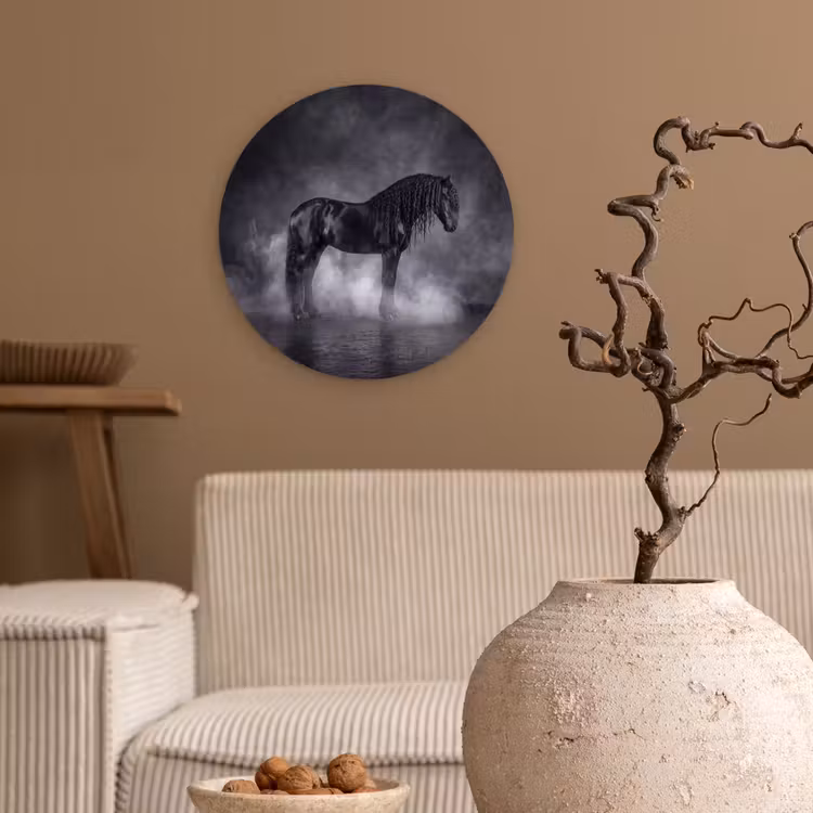 Muurcirkel - Paard - Magisch - Zwart — 2