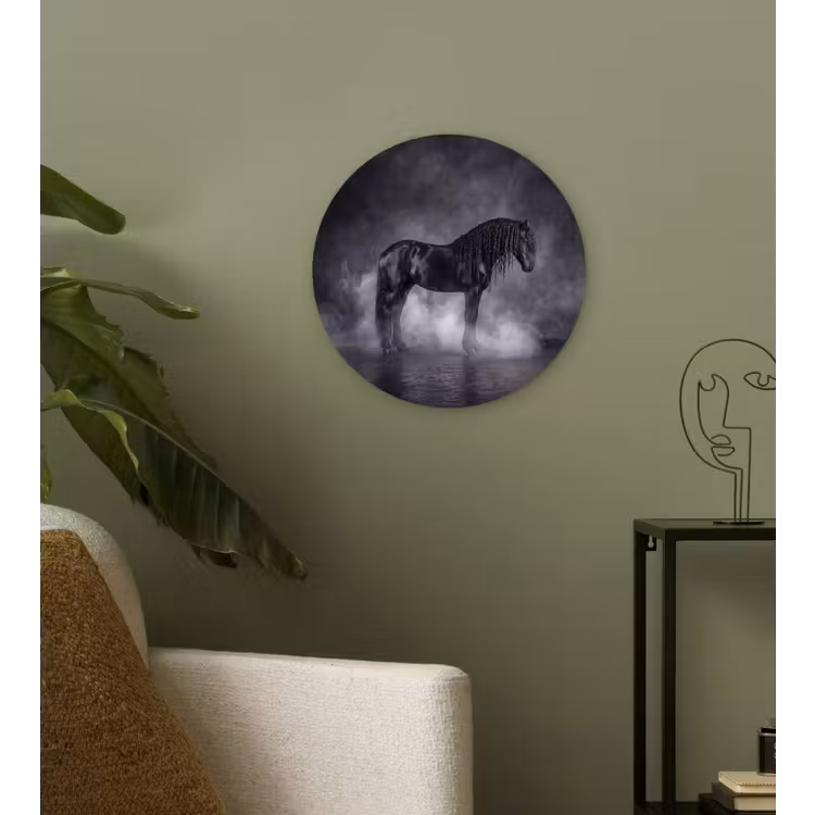 Muurcirkel - Paard - Magisch - Zwart — 3