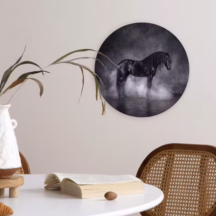 Muurcirkel - Paard - Magisch - Zwart — 4