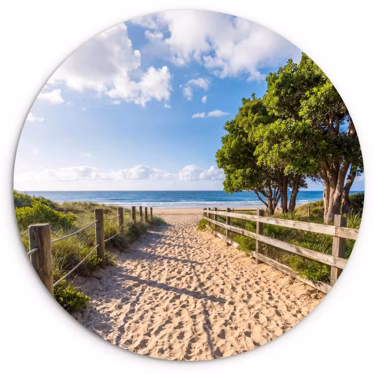 Muurcirkel - Strand - Zandpad - Oceaan - Natuur — 1