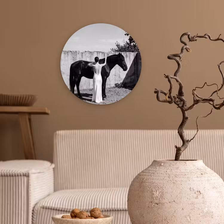 Muurcirkel - Vrouw - Paard - Artistiek — 2