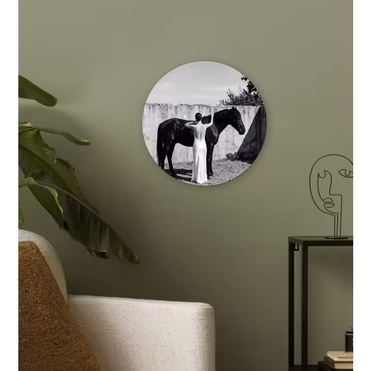 Muurcirkel - Vrouw - Paard - Artistiek — 3