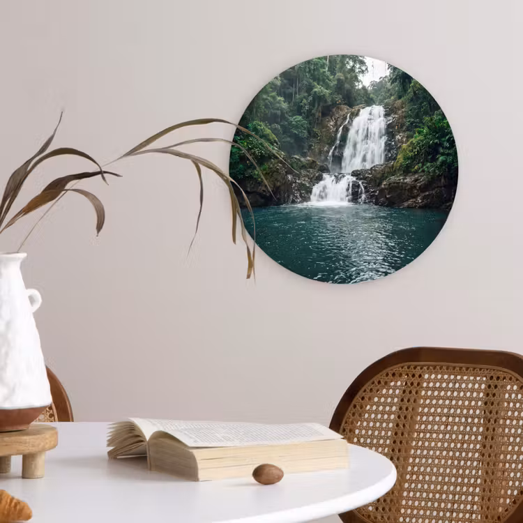Muurcirkel - Waterfall - Forest - Nature - Greenkhgyguyg — 4