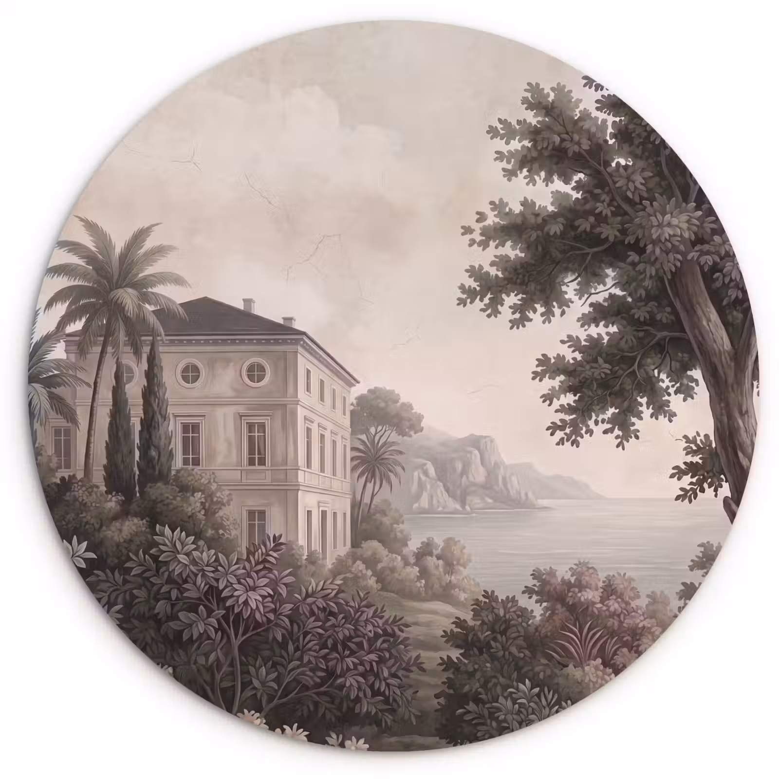 Muurcirkel - Zee - Villa - Beige — 1