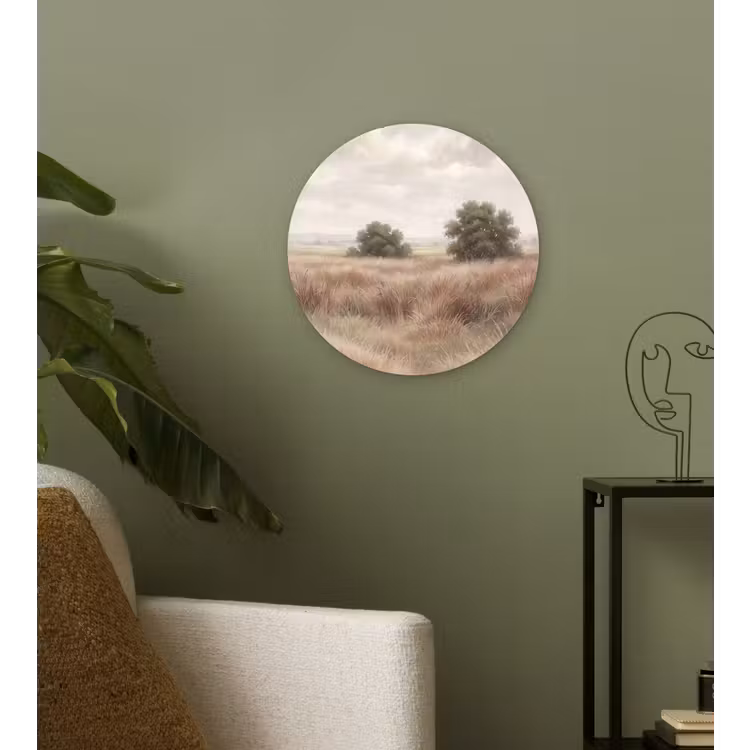 Muurcirkel - Landschap - Minimalistisch - Beige — 3