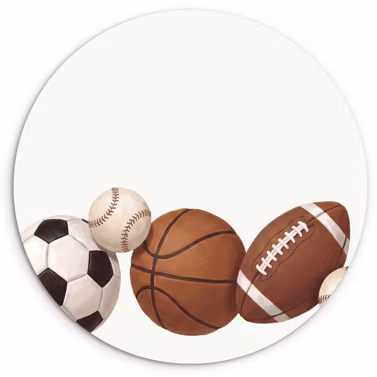 Muurcirkel - Sport - Ballen - Illustratie — 1