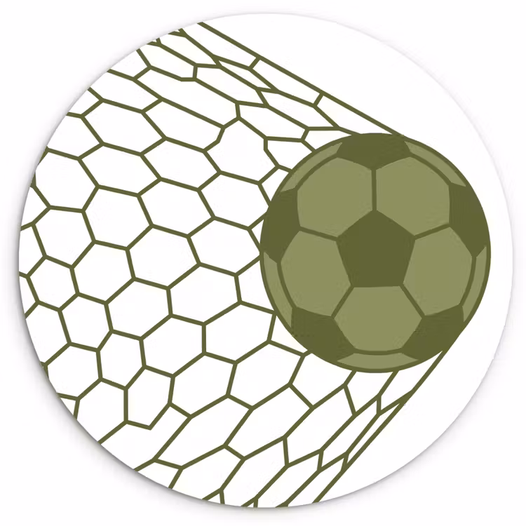 Muurcirkel - Voetbal - Goal - Sport - Groen — 1