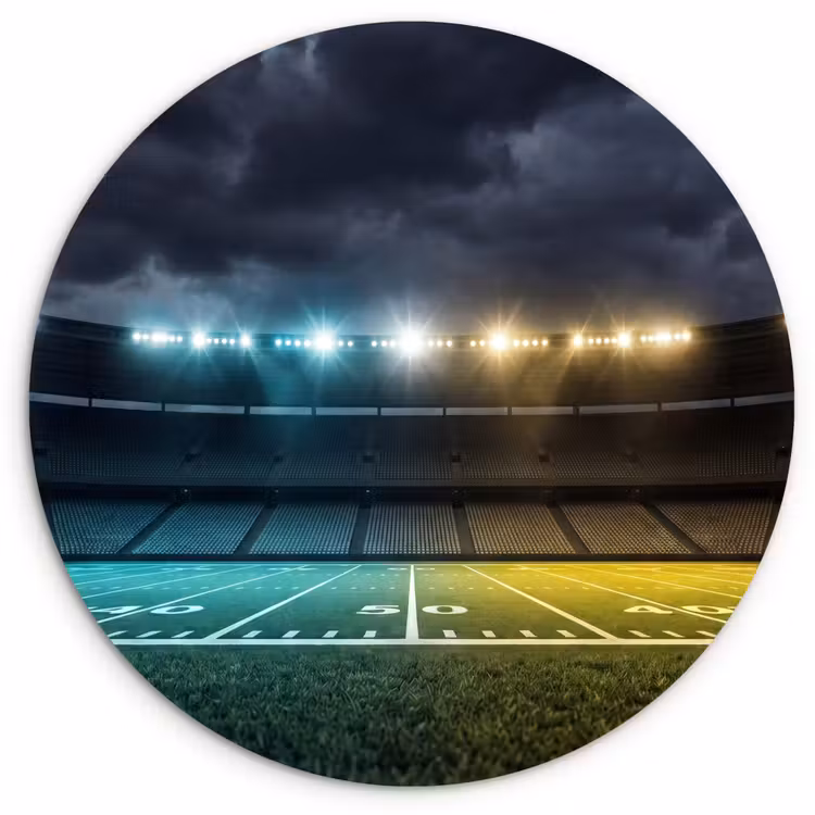 Muurcirkel - Voetbal - Stadion - Nacht - Modern — 1
