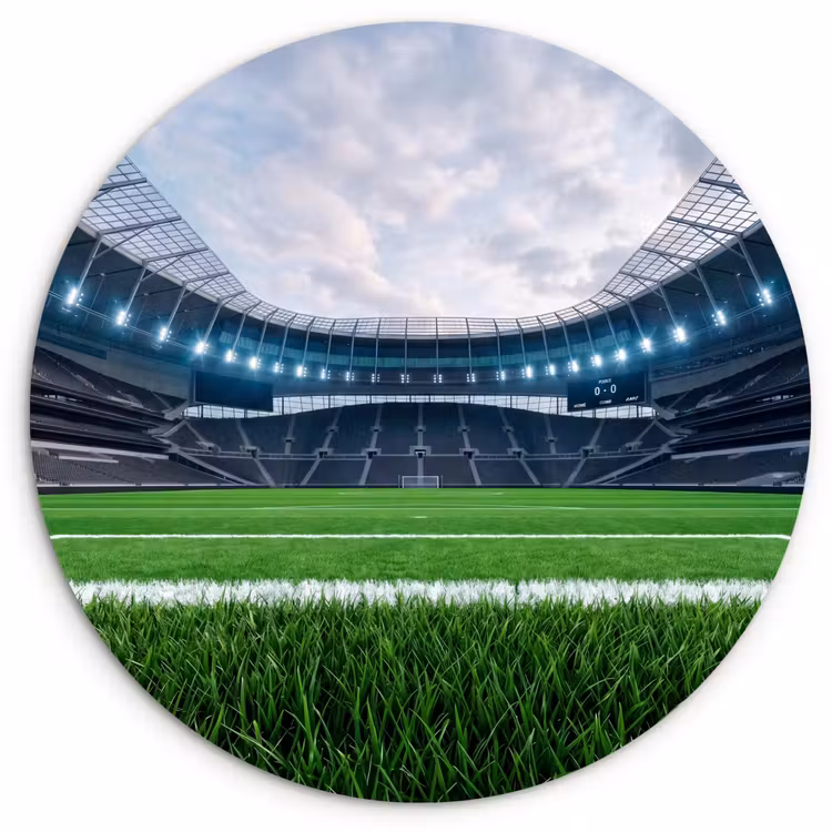 Muurcirkel - Voetbal - Stadion - Sport - Groen — 1