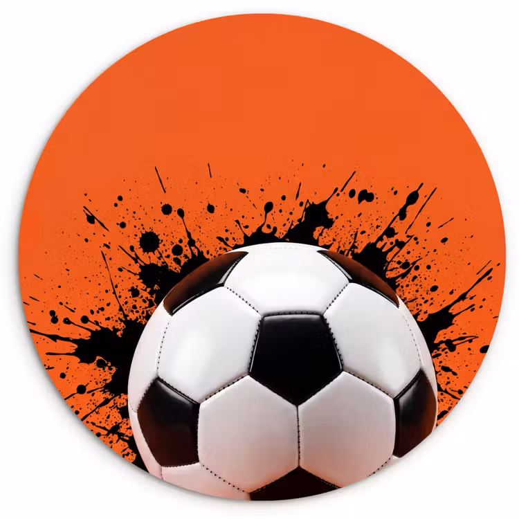 Muurcirkel - Voetbal - Verf - Sport - Oranje — 1