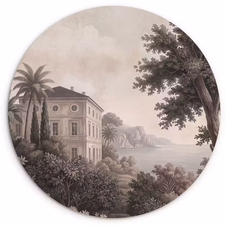 Muurcirkel - Zee - Villa - Beige — 1