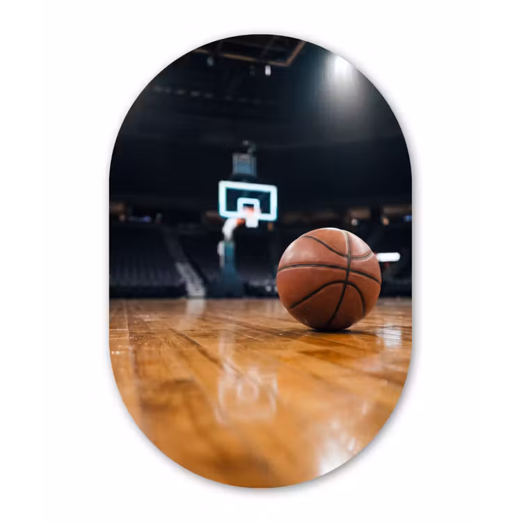 Muurovaal aluminium - Basketbal - Arena - Sport — 1