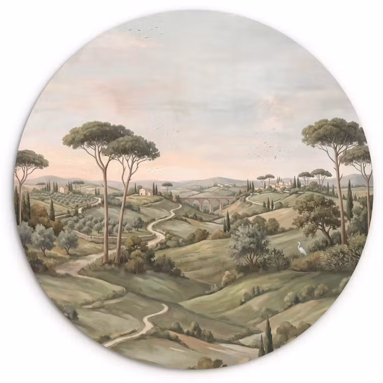 Muurcirkel - Landschap - Heuvels - Zandpad - Groen — 1