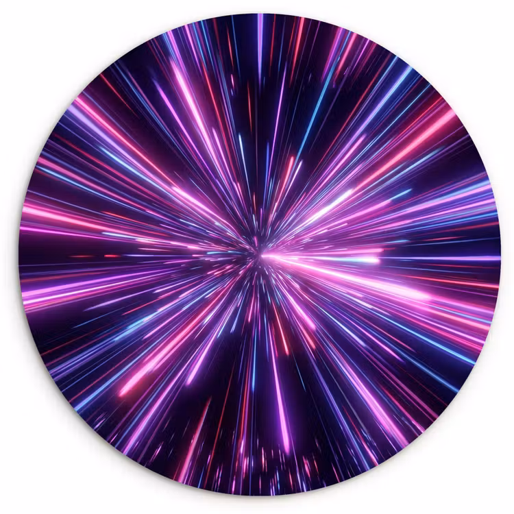 Muurcirkel - Lichtsnelheid - Ruimte - Roze - Paars — 1