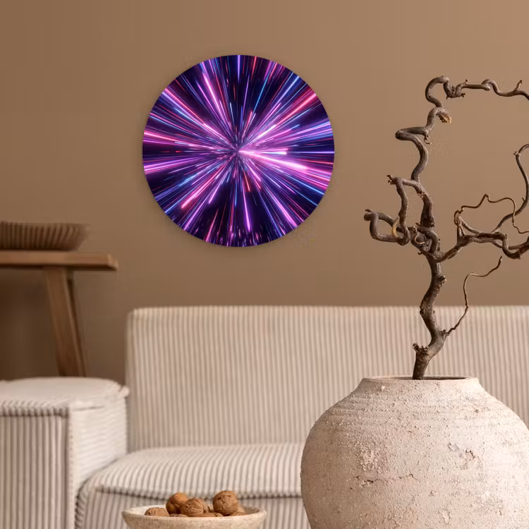 Muurcirkel - Lichtsnelheid - Ruimte - Roze - Paars — 2