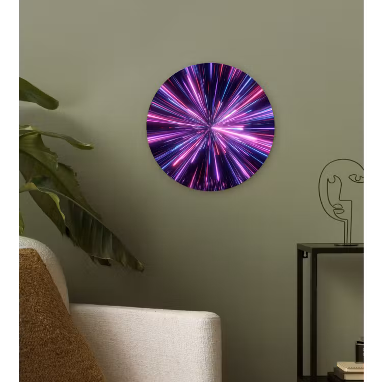 Muurcirkel - Lichtsnelheid - Ruimte - Roze - Paars — 3