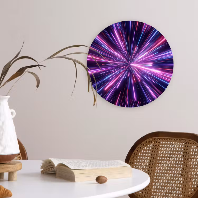 Muurcirkel - Lichtsnelheid - Ruimte - Roze - Paars — 4
