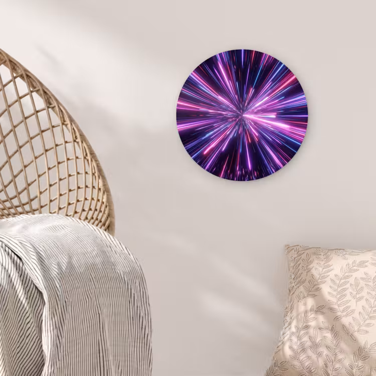 Muurcirkel - Lichtsnelheid - Ruimte - Roze - Paars — 5