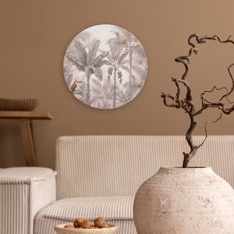 Muurcirkel - Natuur - Jungle - Ringstaartmaki - Bruin — 2