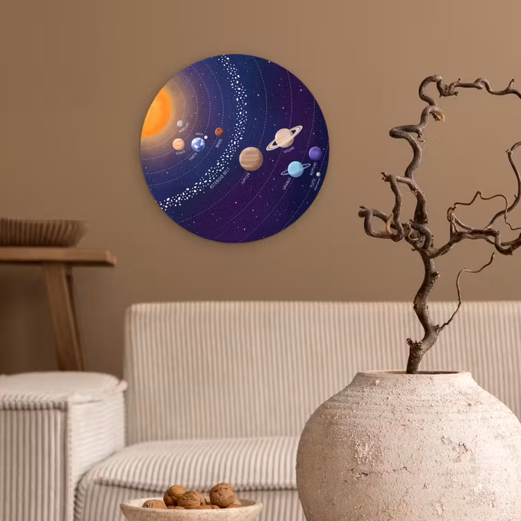 Muurcirkel - Planetenstelsel - Ruimte - Illustratie — 2