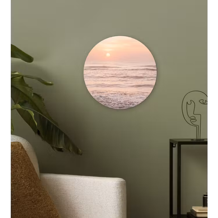Muurcirkel - Zon - Strand - Roze — 3