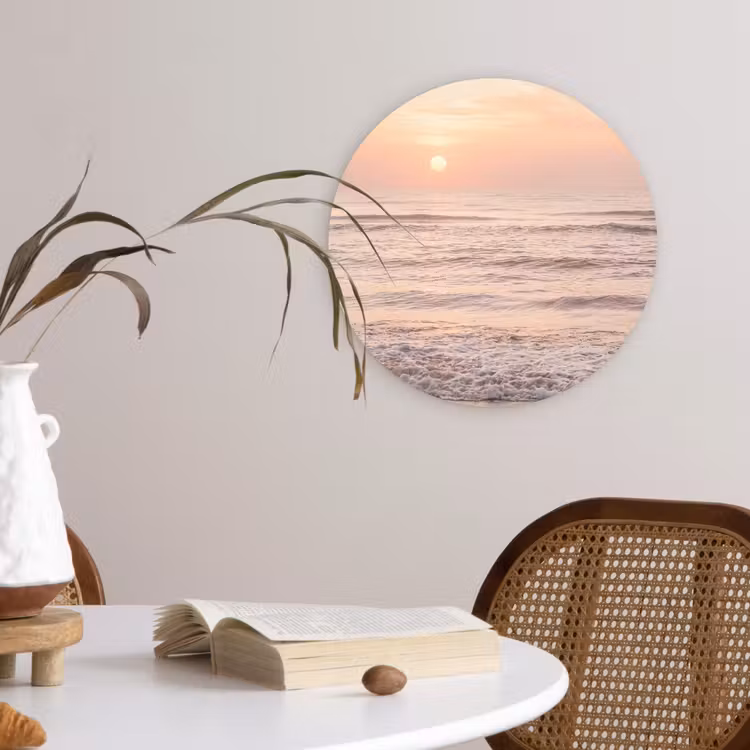 Muurcirkel - Zon - Strand - Roze — 4