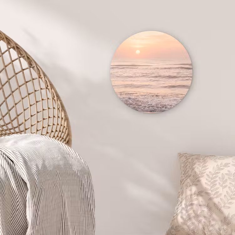 Muurcirkel - Zon - Strand - Roze — 5